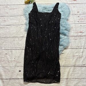 City Chic Black Sequin Dress